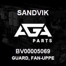 BV00005069 Sandvik GUARD, FAN-UPPE | AGA Parts