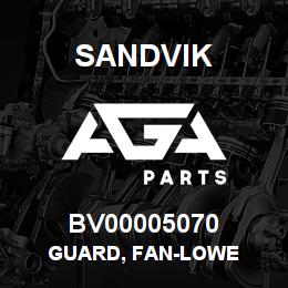 BV00005070 Sandvik GUARD, FAN-LOWE | AGA Parts
