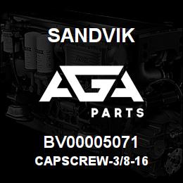 BV00005071 Sandvik CAPSCREW-3/8-16 | AGA Parts