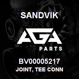 BV00005217 Sandvik JOINT, TEE CONN | AGA Parts
