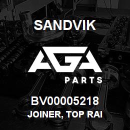 BV00005218 Sandvik JOINER, TOP RAI | AGA Parts