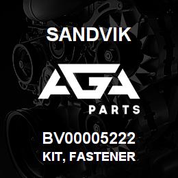 BV00005222 Sandvik KIT, FASTENER | AGA Parts
