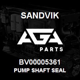 BV00005361 Sandvik PUMP SHAFT SEAL | AGA Parts
