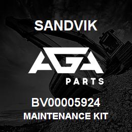 BV00005924 Sandvik MAINTENANCE KIT | AGA Parts
