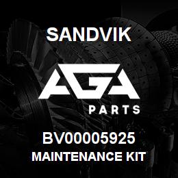 BV00005925 Sandvik MAINTENANCE KIT | AGA Parts