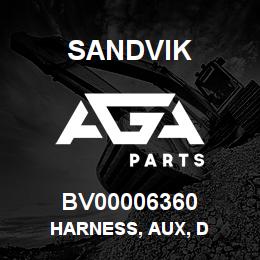BV00006360 Sandvik HARNESS, AUX, D | AGA Parts