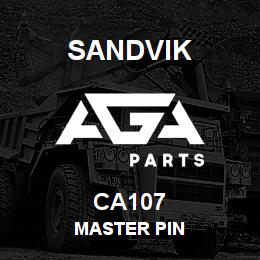 CA107 Sandvik MASTER PIN | AGA Parts