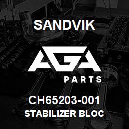 CH65203-001 Sandvik STABILIZER BLOC | AGA Parts