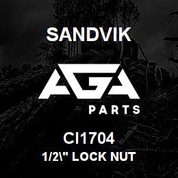 CI1704 Sandvik 1/2" LOCK NUT | AGA Parts