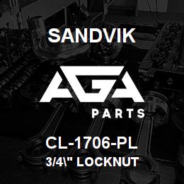 CL-1706-PL Sandvik 3/4" LOCKNUT | AGA Parts