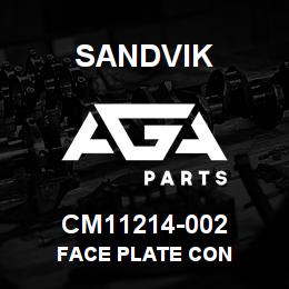 CM11214-002 Sandvik FACE PLATE CON | AGA Parts
