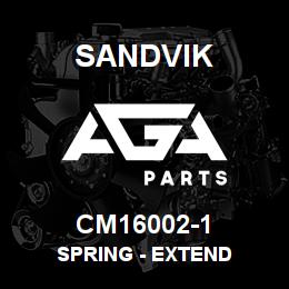 CM16002-1 Sandvik SPRING - EXTEND | AGA Parts