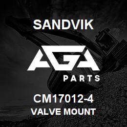CM17012-4 Sandvik VALVE MOUNT | AGA Parts