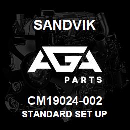 CM19024-002 Sandvik STANDARD SET UP | AGA Parts