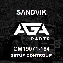 CM19071-184 Sandvik SETUP CONTROL P | AGA Parts