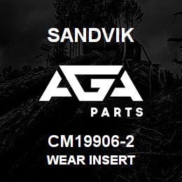 CM19906-2 Sandvik WEAR INSERT | AGA Parts