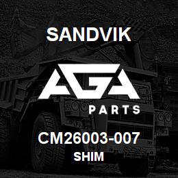 CM26003-007 Sandvik SHIM | AGA Parts