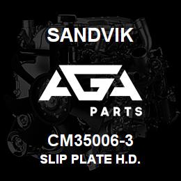 CM35006-3 Sandvik SLIP PLATE H.D. | AGA Parts