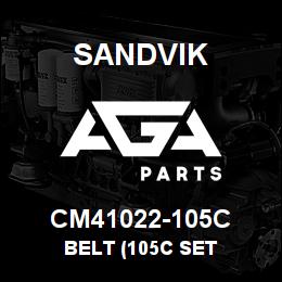 CM41022-105C Sandvik BELT (105C SET | AGA Parts