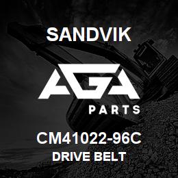 CM41022-96C Sandvik DRIVE BELT | AGA Parts