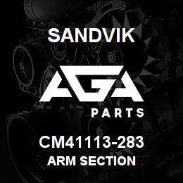 CM41113-283 Sandvik ARM SECTION | AGA Parts