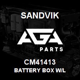 CM41413 Sandvik BATTERY BOX W/L | AGA Parts