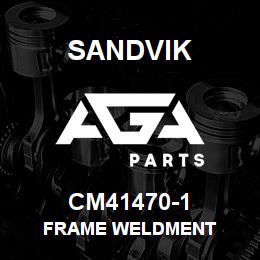 CM41470-1 Sandvik FRAME WELDMENT | AGA Parts