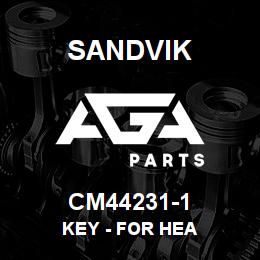 CM44231-1 Sandvik KEY - FOR HEA | AGA Parts