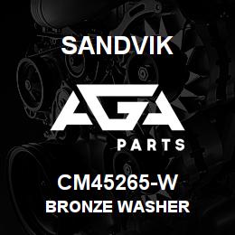 CM45265-W Sandvik BRONZE WASHER | AGA Parts