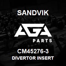 CM45276-3 Sandvik DIVERTOR INSERT | AGA Parts