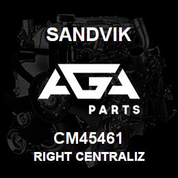 CM45461 Sandvik RIGHT CENTRALIZ | AGA Parts