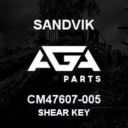 CM47607-005 Sandvik SHEAR KEY | AGA Parts