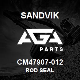 CM47907-012 Sandvik ROD SEAL | AGA Parts