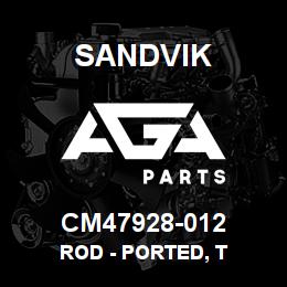 CM47928-012 Sandvik ROD - PORTED, T | AGA Parts