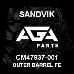 CM47937-001 Sandvik OUTER BARREL FE | AGA Parts