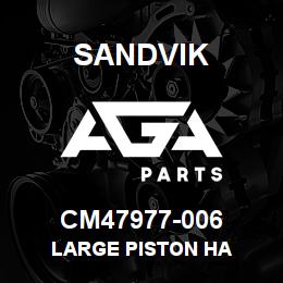 CM47977-006 Sandvik LARGE PISTON HA | AGA Parts