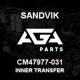 CM47977-031 Sandvik INNER TRANSFER | AGA Parts