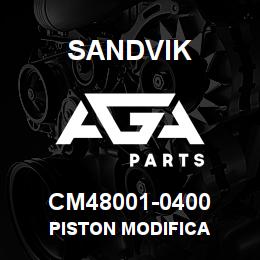 CM48001-0400 Sandvik PISTON MODIFICA | AGA Parts