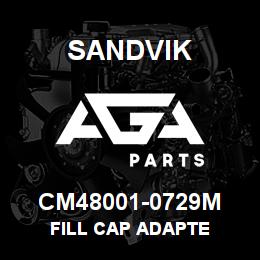 CM48001-0729M Sandvik FILL CAP ADAPTE | AGA Parts