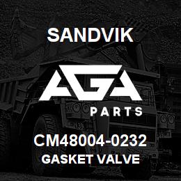 CM48004-0232 Sandvik GASKET VALVE | AGA Parts