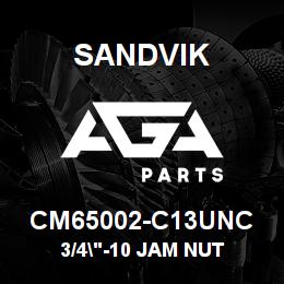 CM65002-C13UNC Sandvik 3/4"-10 JAM NUT | AGA Parts