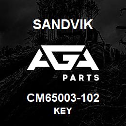 CM65003-102 Sandvik KEY | AGA Parts