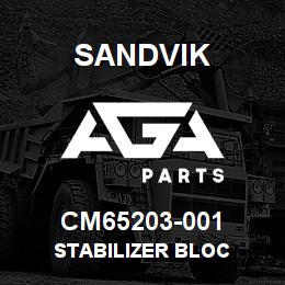 CM65203-001 Sandvik STABILIZER BLOC | AGA Parts