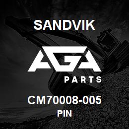 CM70008-005 Sandvik PIN | AGA Parts