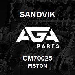 CM70025 Sandvik PISTON | AGA Parts