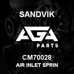 CM70028 Sandvik AIR INLET SPRIN | AGA Parts