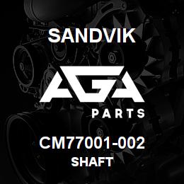 CM77001-002 Sandvik SHAFT | AGA Parts