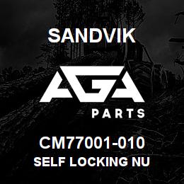CM77001-010 Sandvik SELF LOCKING NU | AGA Parts