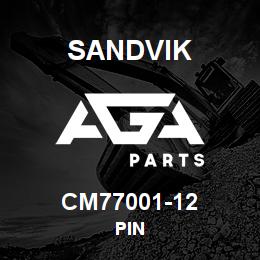 CM77001-12 Sandvik PIN | AGA Parts