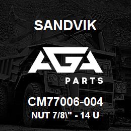 CM77006-004 Sandvik NUT 7/8" - 14 U | AGA Parts